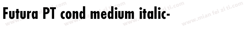 Futura PT cond medium italic字体转换